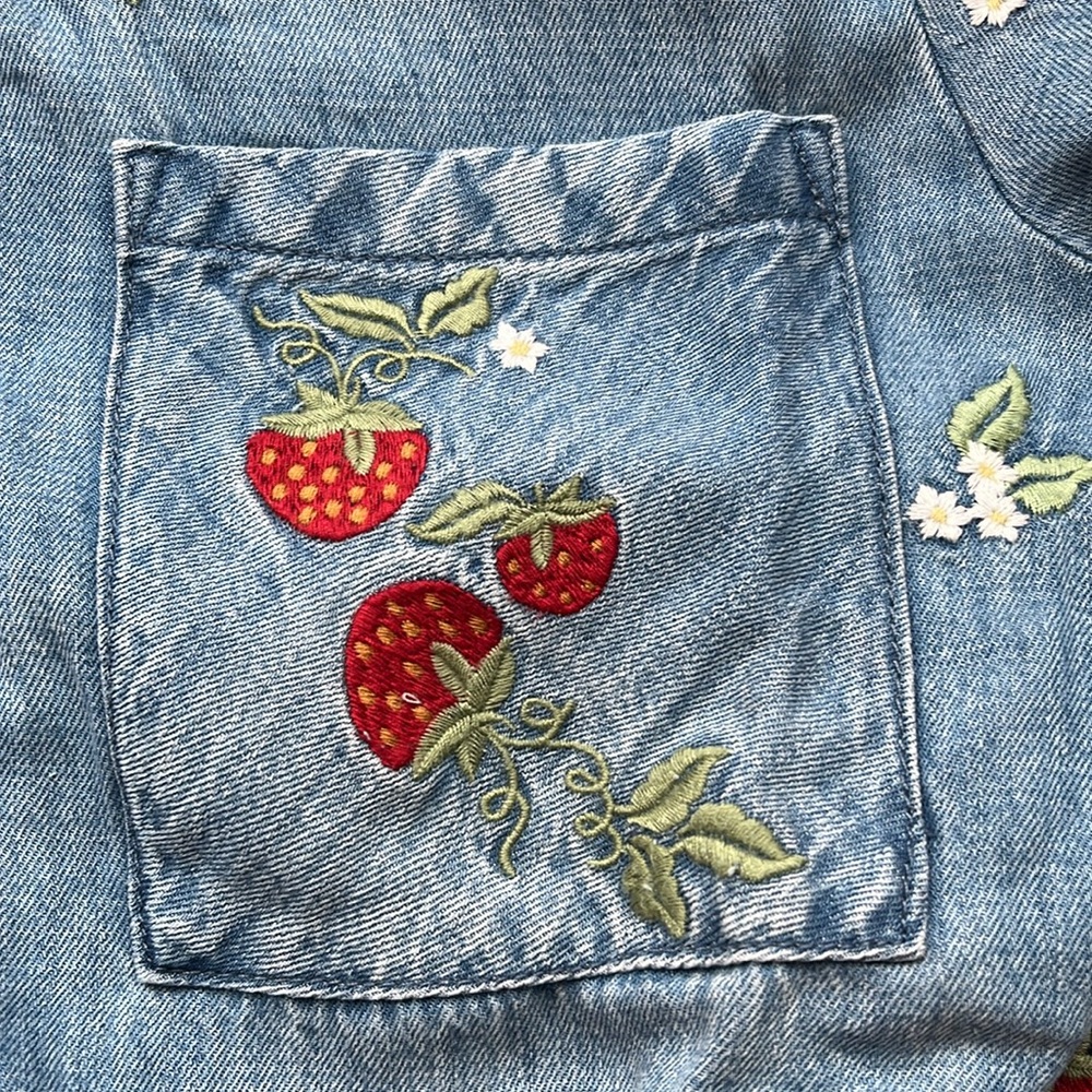 Driftwood Jeans Strawberry Embroidery Dress - Picture 6 of 12